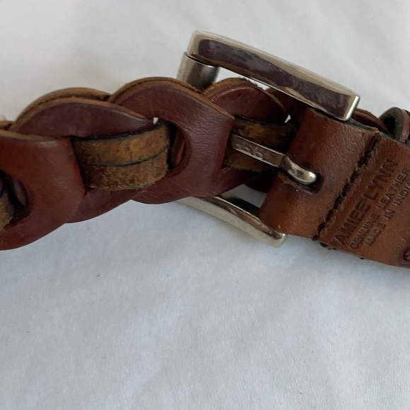 AIMEE LYNN Vintage Brown Women’s Leather Belt Leather Horseshoe bit Belt Sz M - Picture 6 of 16